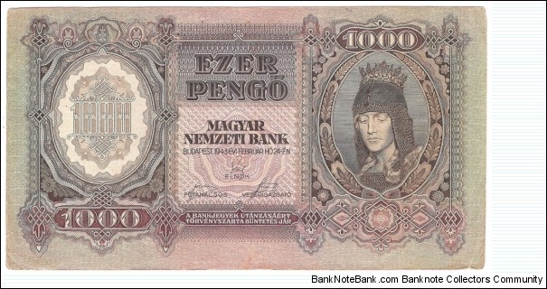 1000 Pengo(1943) Banknote