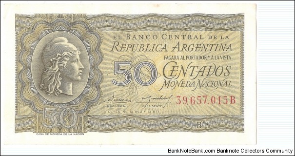50 Centavos(1951) Banknote