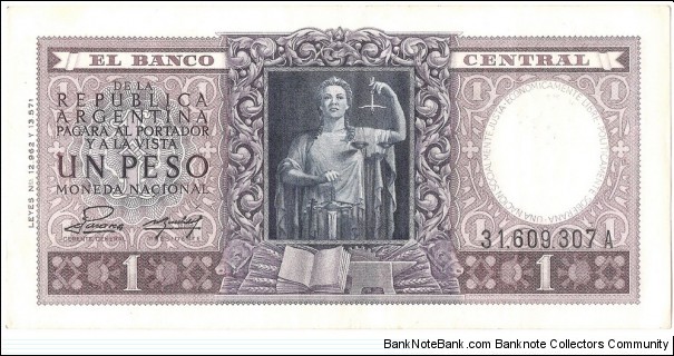 1 Peso(commemorative issue 1952) Banknote
