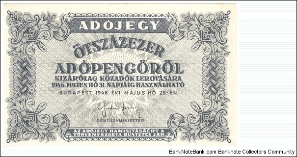 500.000 Ado-pengo(1946) Banknote
