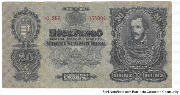 20 Pengo(1930) Banknote