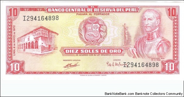 10 Soles(1972) Banknote