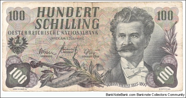 100 Schilling(1960) Banknote