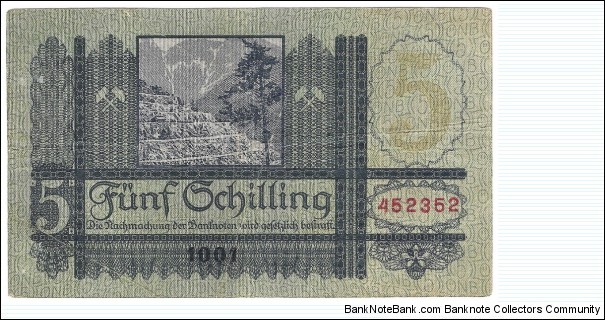 Banknote from Austria year 1927