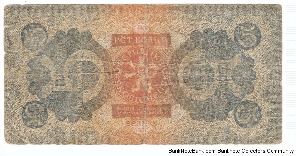 Banknote from Czech Republic year 1921