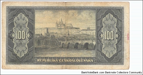 Banknote from Czech Republic year 1945