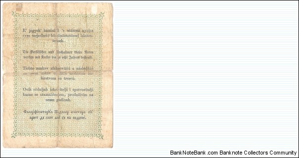 Banknote from Hungary year 1848