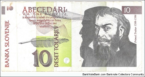 10 Tolarjev Banknote