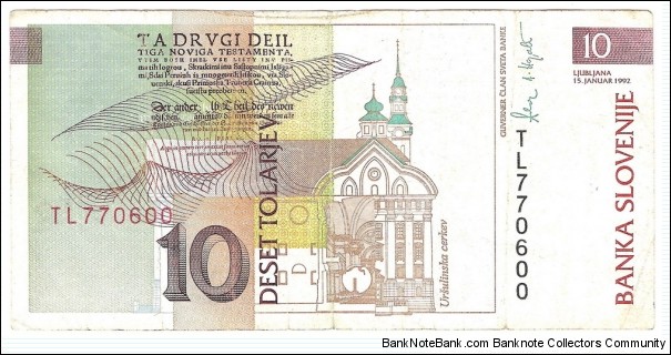 Banknote from Slovenia year 1992