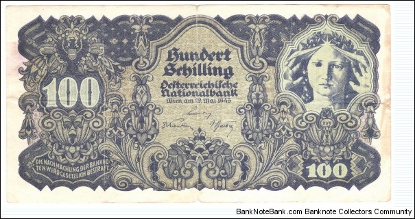 100 Schilling(1945) Banknote