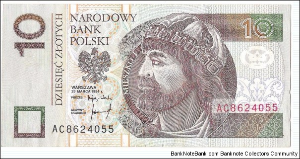 10 Zloty(1994) Banknote