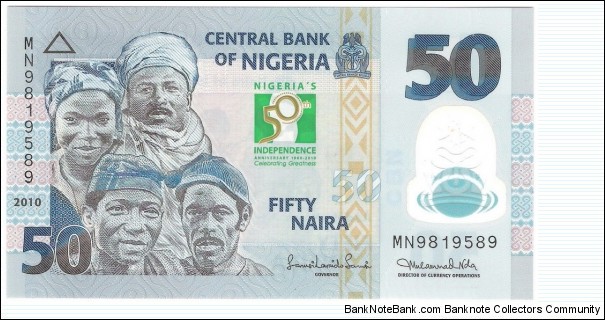 50 Naira(commemorative polymere issue) Banknote