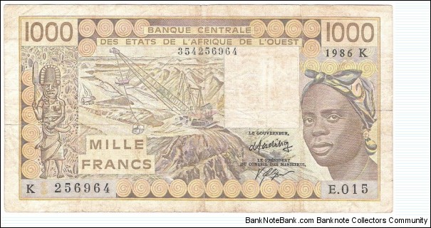 1000 Francs(Senegal) Banknote