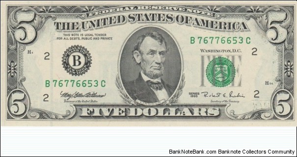 $5 1995 Banknote