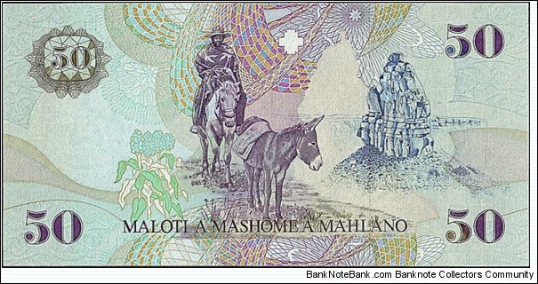 Banknote from Lesotho year 2001