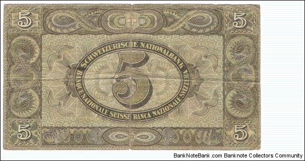 Banknote from Switzerland year 1936