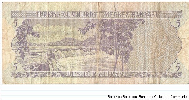 Banknote from Turkey year 1968