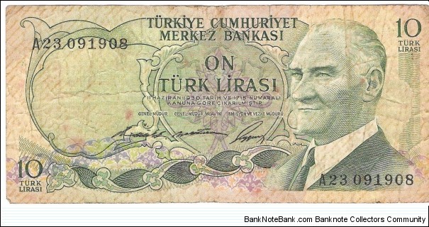 10 Lira(1966) Banknote