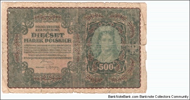 500 Marek(1919) Banknote