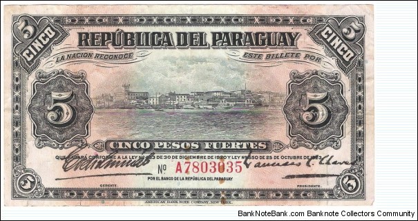 5 Pesos(1923) Banknote