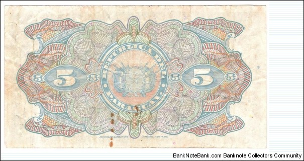 Banknote from Paraguay year 1923