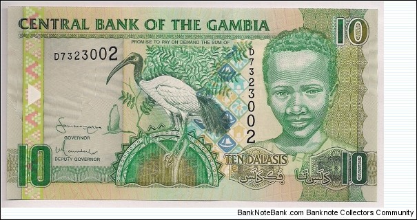 Gambia 10 Dalasis 2006 P26. Banknote