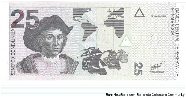 25 Colones Banknote