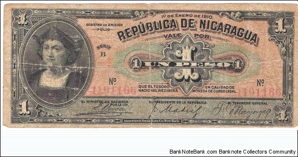 1 Peso(1910) Banknote
