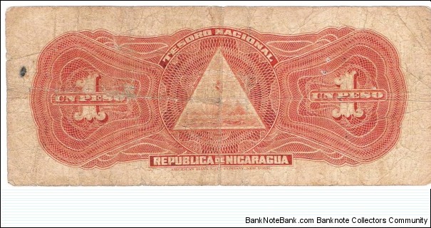 Banknote from Nicaragua year 1910