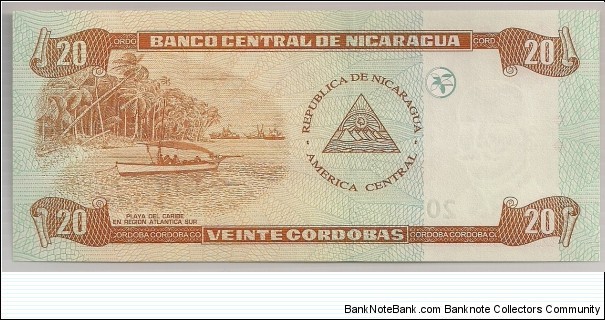 Banknote from Nicaragua year 2006