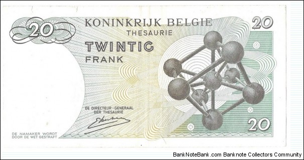 Banknote from Belgium year 1964