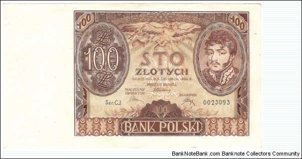 100 Zloty(1934) Banknote