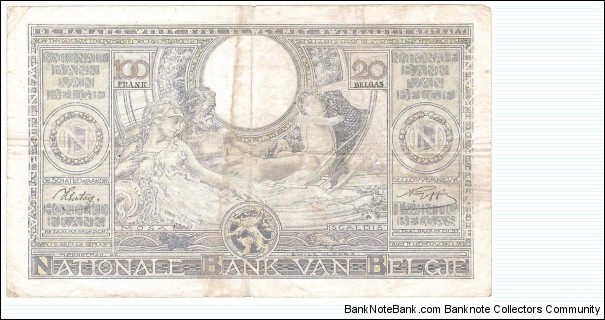 Banknote from Belgium year 1941