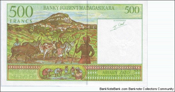 Banknote from Madagascar year 1994
