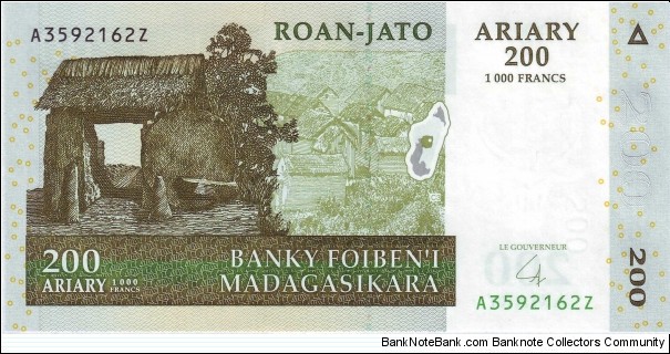  200 Ariary Banknote