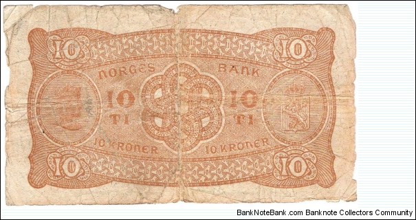 Banknote from Norway year 1944