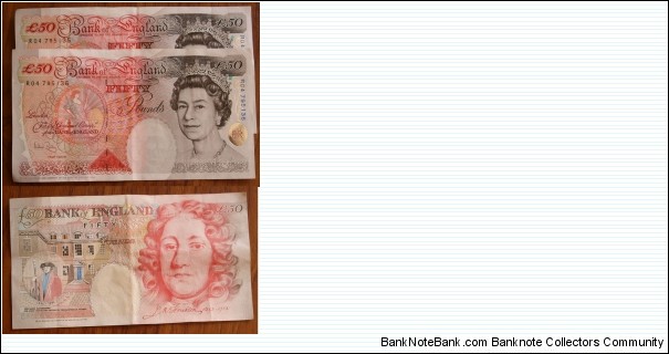 50 Pounds. Andrew Bailey signature. Banknote