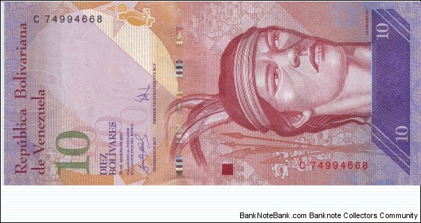  10 Bolivares Banknote