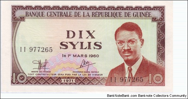  10 Sylis Banknote