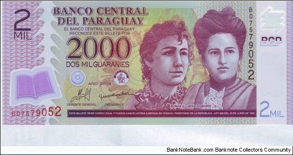  2000 Guaranies Banknote