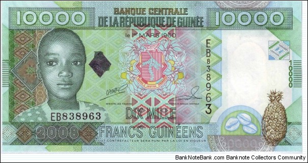 10,000 Francs Banknote