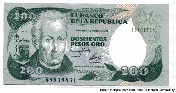 Doscientos Pesos oro Banknote