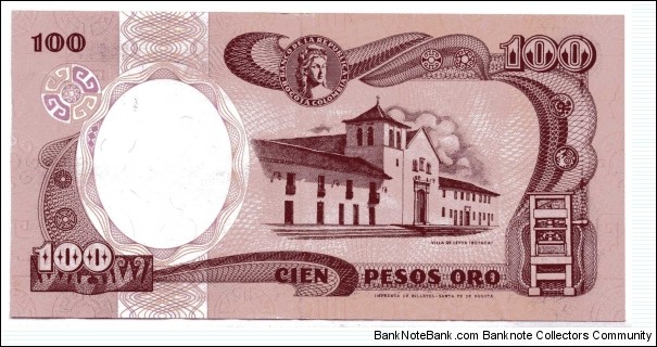Banknote from Colombia year 1991