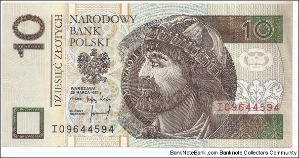10 Polish Zloty Banknote