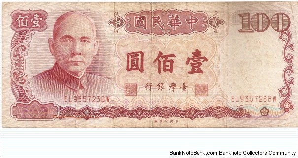 100 New Taiwan Dollars Banknote