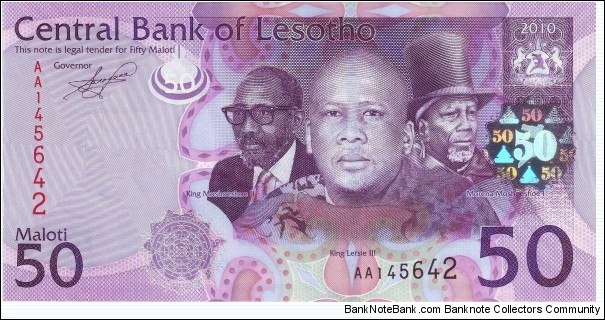  50 Maloti Banknote