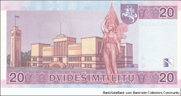Banknote from Lithuania year 2001