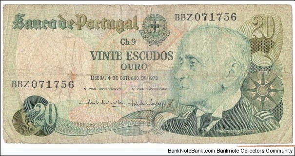 20 Escudos(1978) Banknote