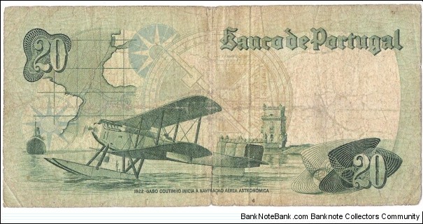 Banknote from Portugal year 1978