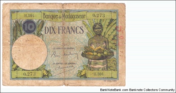 10 Francs(1937) Banknote